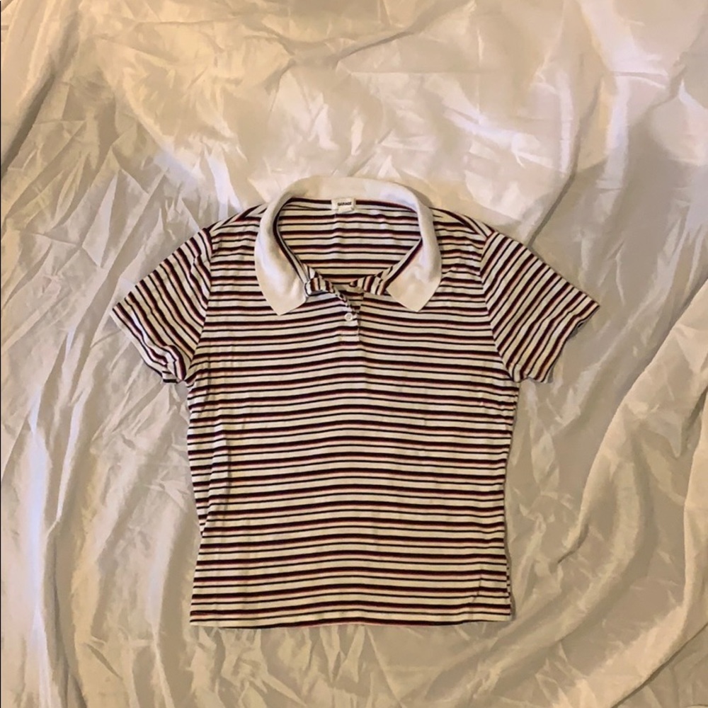 Button down crop top